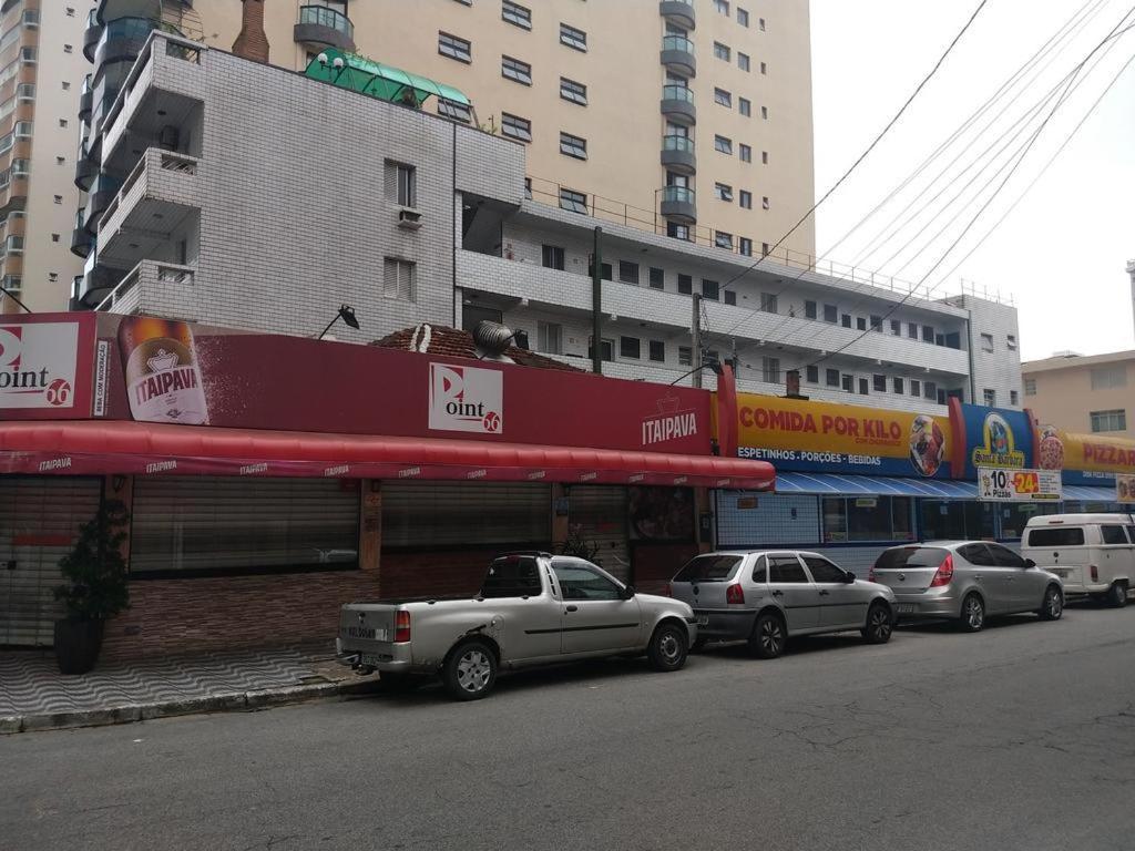 Apto Canto Do Forte - Praia Grande - Local Privilegiado - 100 Metros Da Praia - Internet Inclusa Dış mekan fotoğraf